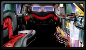 Red Hummer Limo Interior